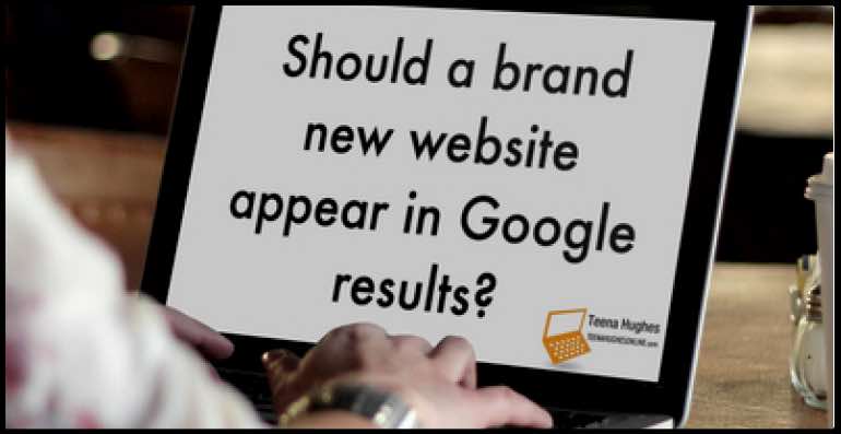 Should a brand new website appear in Google results?