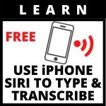 Use iPhone Siri to Type & Transcribe